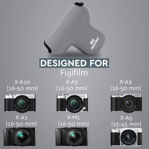  MegaGear Ultra Light Neoprene Camera Case Compatible with Fujifilm X-A5, X-A10, X-A3, X-A2, X-A1, X-M1 (16-50 Lens)