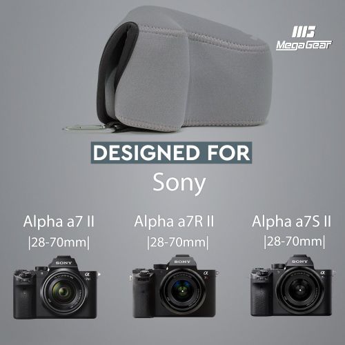  MegaGear Ultra Light Neoprene Camera Case Compatible with Sony Alpha A7S II, A7R II, A7 II (28-70mm)
