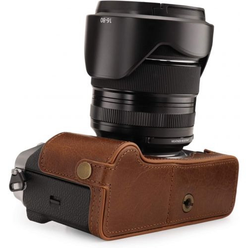  MegaGear Ever Ready Genuine Leather Camera Half Case Compatible with Fujifilm X-T4