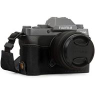 MegaGear Ever Ready Genuine Leather Camera Half Case Compatible with Fujifilm X-T200