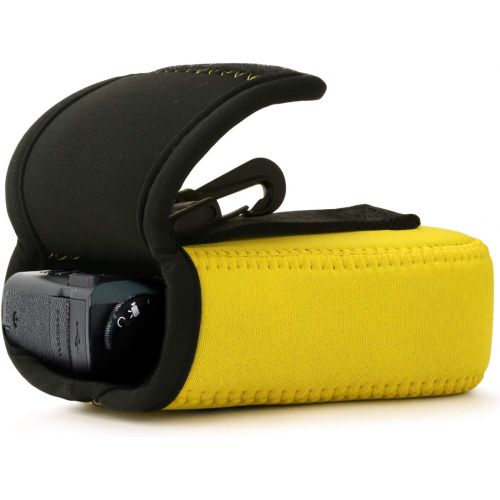  MegaGear MG1854 Ultra Light Neoprene Camera Case Compatible with Panasonic Lumix DC-ZS80, DC-ZS70, DMC-ZS60 - Yellow
