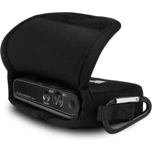  Megagear Canon PowerShot SX620 HS Ultra Light Neoprene Camera Case, with Carabiner - Black - MG814
