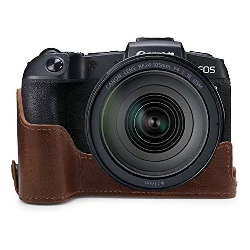  MegaGear Ever Ready Genuine Leather Camera Half Case Compatible with Canon EOS RP