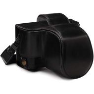 MegaGear Ever Ready Genuine Leather Camera Case Compatible with Fujifilm X-T100 (15-45mm)