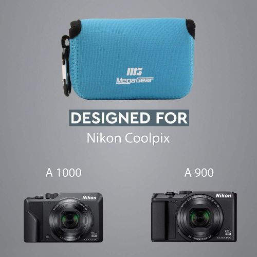  MegaGear MG879 Nikon Coolpix A1000, A900 Ultra Light Neoprene Camera Case - Blue