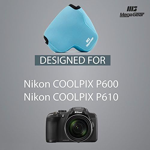  MegaGear Ultra Light Neoprene Camera Case Compatible with Nikon Coolpix P610 with Zoom Lens, P600