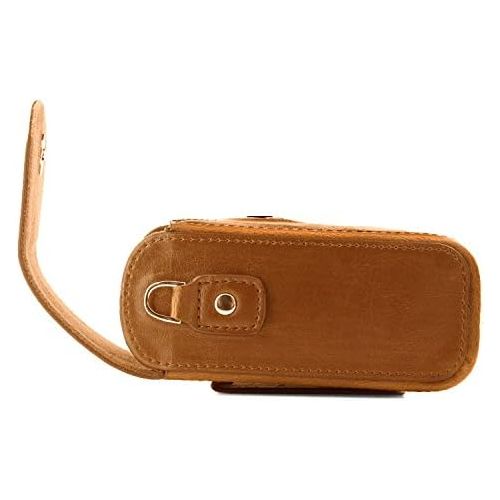  MegaGear Leather Camera Case with Strap Compatible with Samsung WB350F