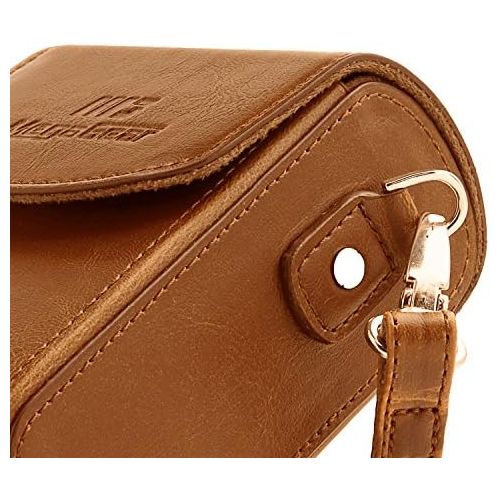  MegaGear Leather Camera Case with Strap Compatible with Samsung WB350F