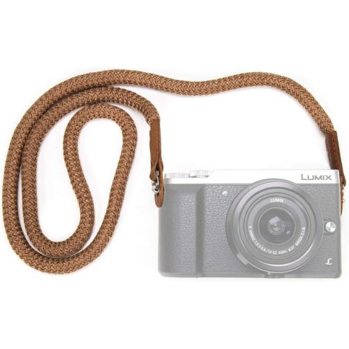  MegaGear MG943 Cotton Strap Comfort Padding, Security for All Cameras (Medium75cm/29inc), Brown