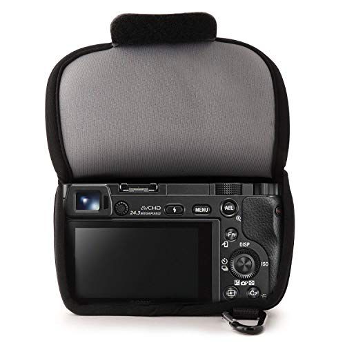  MegaGear Ultra Light Neoprene Camera Case Bag for Sony NEX-6, Sony NEX-7, Sony NEX-F3 with 16-50mm Lens (Gray)