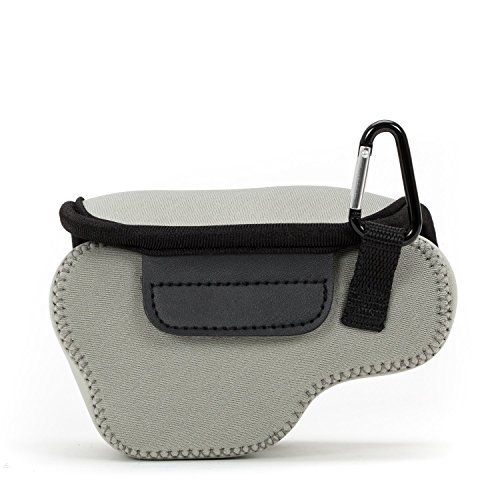  MegaGear Ultra Light Neoprene Camera Case Bag for Sony NEX-6, Sony NEX-7, Sony NEX-F3 with 16-50mm Lens (Gray)