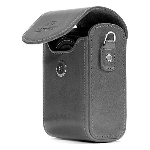  MegaGear Leather Camera Case with Strap Compatible with Nikon Coolpix A1000, A900