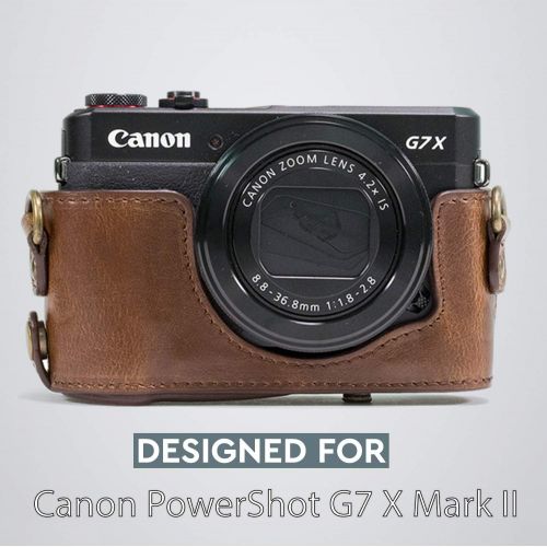  MegaGear Canon PowerShot G1X Mark III Ultra Light Neoprene Camera Case, with Carabiner, Gray (MG1378)