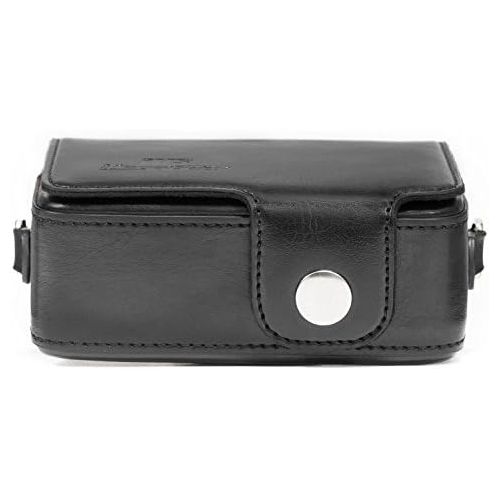  MegaGear Leather Camera Case with Strap Compatible with Sony Cyber-Shot DSC-HX95, DSC-HX99, DSC-HX80, DSC-HX90V, DSC-WX500