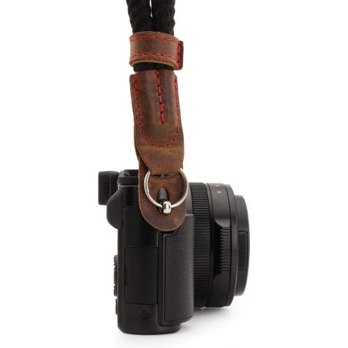  MegaGear MG939 Cotton Camera Hand Wrist Strap Comfort Padding, Security for All Cameras (Small23cm/9inc), Black