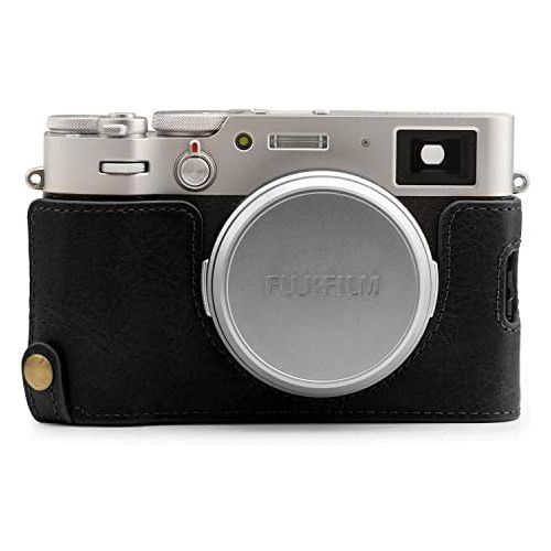  MegaGear Ever Ready Genuine Leather Camera Half Case Compatible with Fujifilm X100V