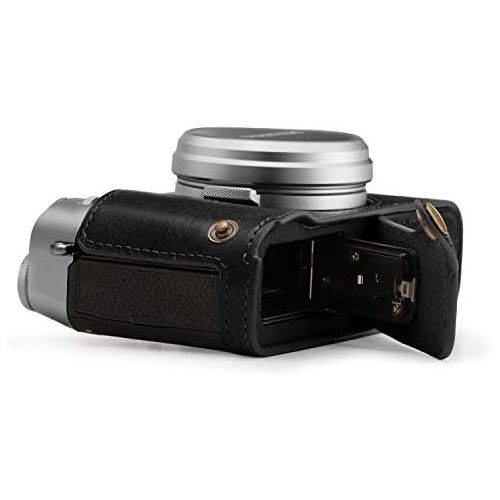  MegaGear Ever Ready Genuine Leather Camera Half Case Compatible with Fujifilm X100V