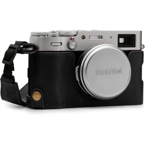  MegaGear Ever Ready Genuine Leather Camera Half Case Compatible with Fujifilm X100V