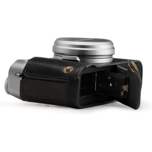  MegaGear Ever Ready Genuine Leather Camera Half Case Compatible with Fujifilm X100V