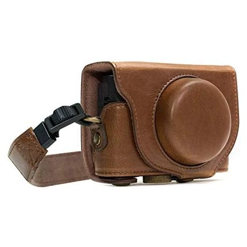  MegaGear Ever Ready Leather Camera Case Compatible with Sony Cyber-Shot DSC-WX500