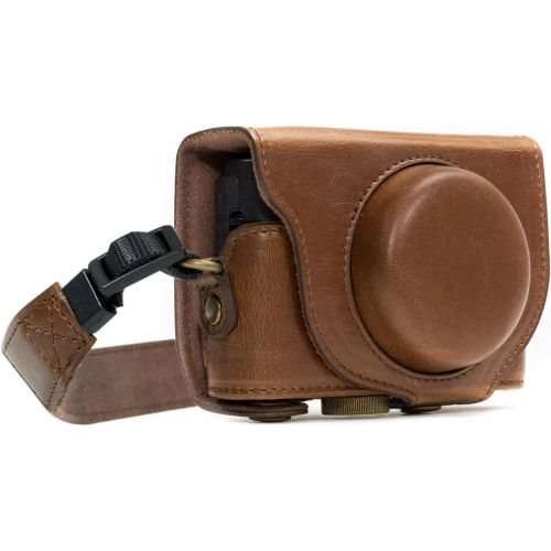  MegaGear Ever Ready Leather Camera Case Compatible with Sony Cyber-Shot DSC-WX500