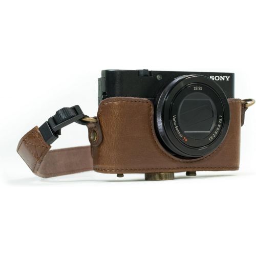  MegaGear Ever Ready Leather Camera Case Compatible with Sony Cyber-Shot DSC-WX500