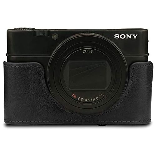  MegaGear Ever Ready Genuine Leather Camera Case Compatible with Sony Cyber-Shot DSC-RX100 VII