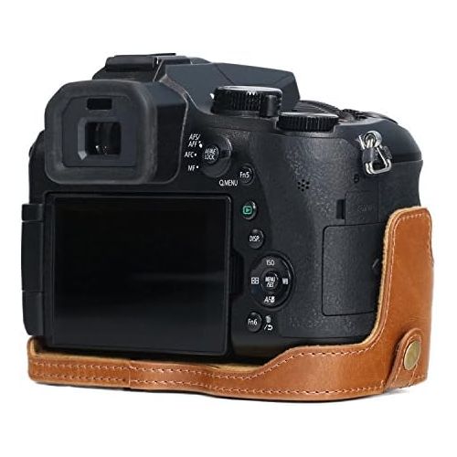  MegaGear Ever Ready Leather Camera Case Compatible with Sony Cyber-Shot DSC-RX10 IV, DSC-RX10 III