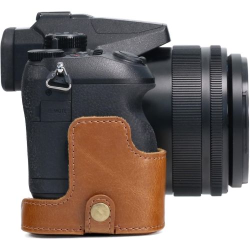  MegaGear Ever Ready Leather Camera Case Compatible with Sony Cyber-Shot DSC-RX10 IV, DSC-RX10 III