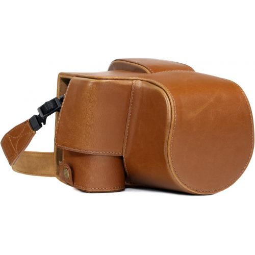  MegaGear Ever Ready Leather Camera Case Compatible with Sony Cyber-Shot DSC-RX10 IV, DSC-RX10 III