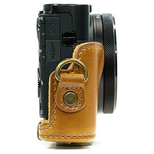  MegaGear Ever Ready Leather Camera Case Compatible with Sony Cyber-Shot DSC-HX95, DSC-HX99, DSC-HX80, DSC-HX90V