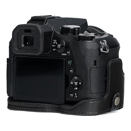  MegaGear Ever Ready Leather Camera Case Compatible with Sony Cyber-Shot DSC-RX10 IV, DSC-RX10 III
