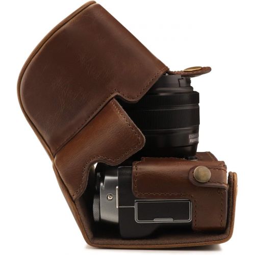  MegaGear Ever Ready Leather Camera Case Compatible with Fujifilm X-A7