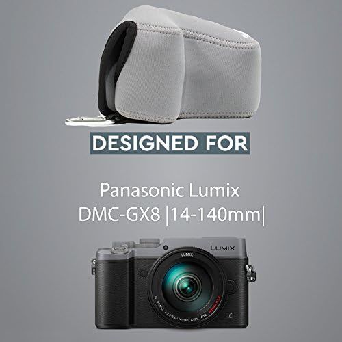  MegaGear Ultra Light Neoprene Camera Case Compatible with Panasonic Lumix DMC-GX8 (14-140mm)