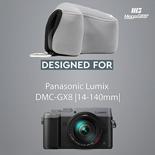  MegaGear Ultra Light Neoprene Camera Case Compatible with Panasonic Lumix DMC-GX8 (14-140mm)