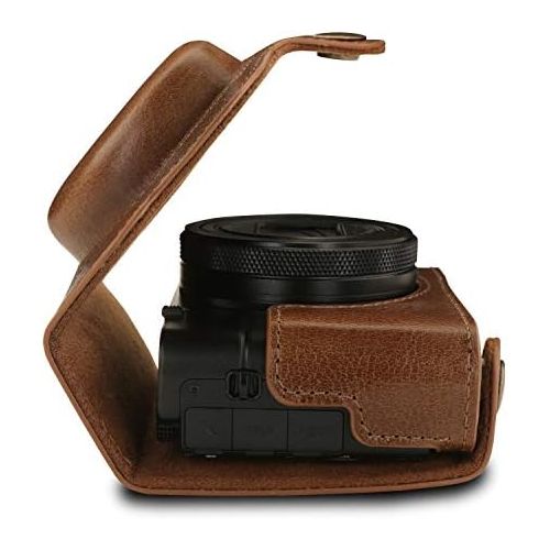 MegaGear Ever Ready Genuine Leather Camera Case Compatible with Sony Cyber-Shot DSC-RX100 VII