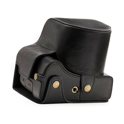  MegaGear Ever Ready Genuine Leather Camera Case Compatible with Leica V-Lux (Typ 114)