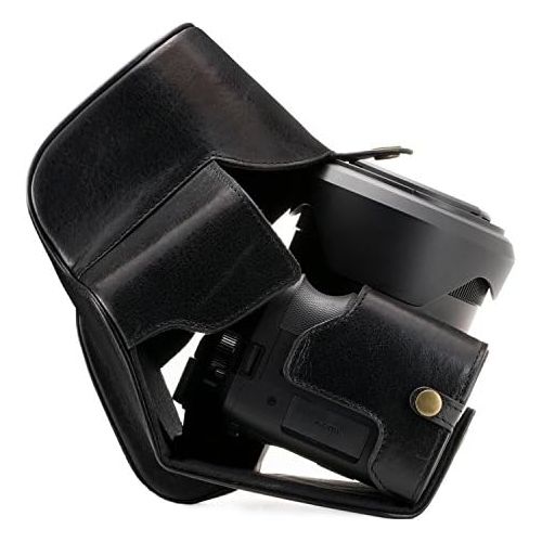 MegaGear Ever Ready Genuine Leather Camera Case Compatible with Leica V-Lux (Typ 114)
