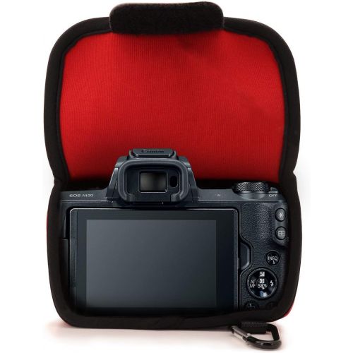  MegaGear Ultra Light Neoprene Camera Case Compatible with Canon EOS M50 Mark II (15-45mm), M50, M5 (15-45mm)