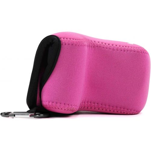  MegaGear Camera Case, Bag for Canon EOS M10 Mirrorless Digital Camera with 15-45mm Lens, Hot Pink, Neoprene (MG674)