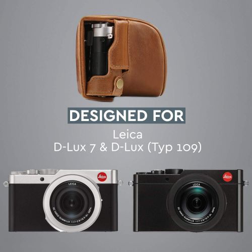  MegaGear Ever Ready Genuine Leather Camera Case Compatible with Leica D-Lux 7