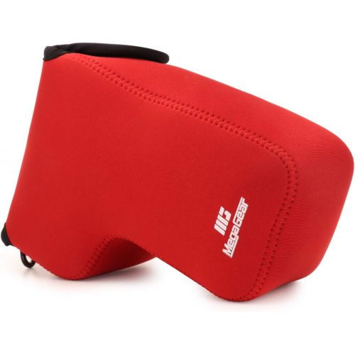  MegaGear MG1639 Ultra Light Neoprene Camera Case Compatible with Nikon COOLPIX P1000 - Red, Standard Size