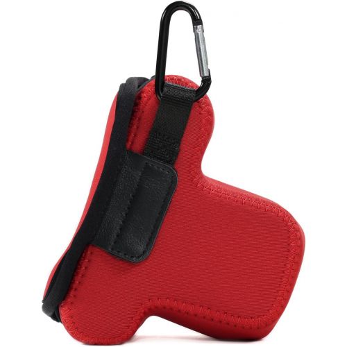  MegaGear Camera Case, Bag for Canon EOS M10 Mirrorless Digital Camera with 15-45mm Lens, Red, Neoprene (MG670)