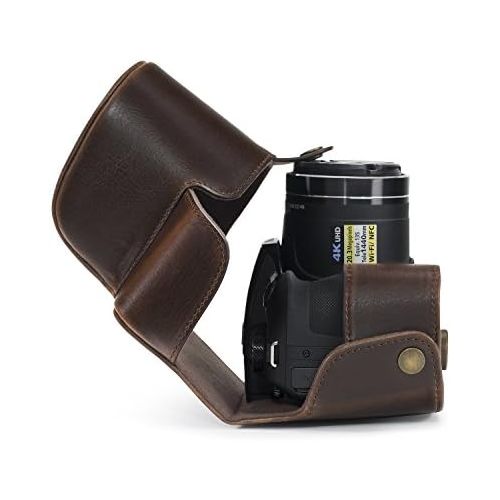  MegaGear Ever Ready Leather Camera Case Compatible with Nikon Coolpix B700