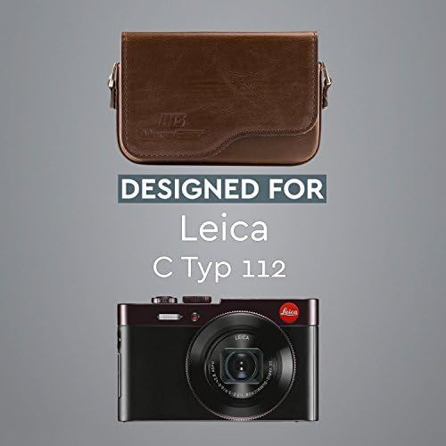  MegaGear Leather Camera Case with Strap Compatible with Leica C Typ 112