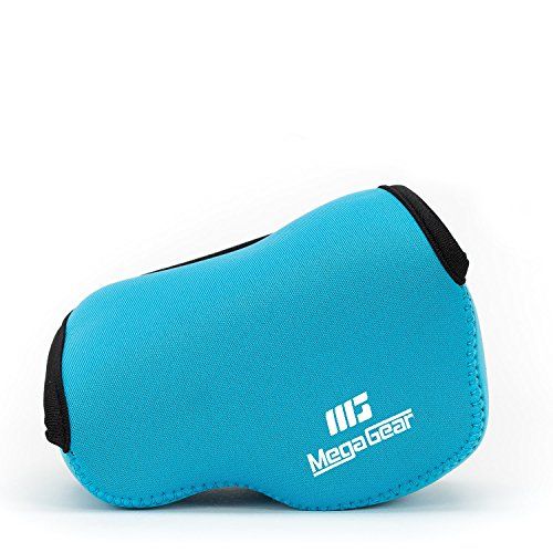  MegaGear Ultra Light Neoprene Camera Case Bag for Sony NEX-5TL, Sony NEX-5R, Sony NEX-3N with Sony SELP1650, Sony A5100,a Sony A5000 16-50mm Lens (Blue)