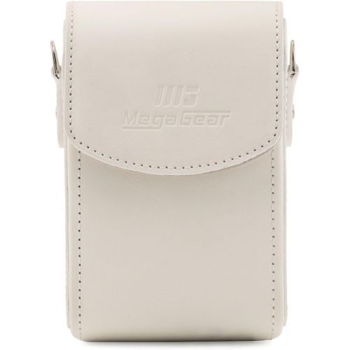  MegaGear Leather Camera Case with Strap compatible with Panasonic Lumix DC-ZS80, DC-ZS70, DMC-LX10, DMC-ZS60, DMC-ZS100