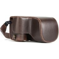 MegaGear Ever Ready Leather Camera Case Compatible with Sony Alpha A6500 (up to 16-70mm Lens)