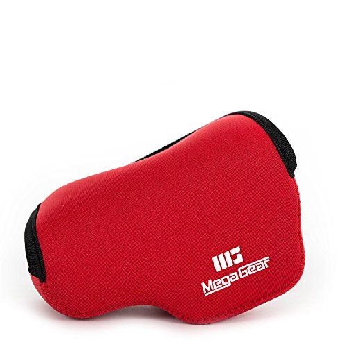  MegaGear Ultra Light Neoprene Camera Case Bag for Sony NEX-5TL, Sony NEX-5R, Sony NEX-3N with Sony SELP1650, Sony A5100, Sony A5000 16-50mm Lens (Red)