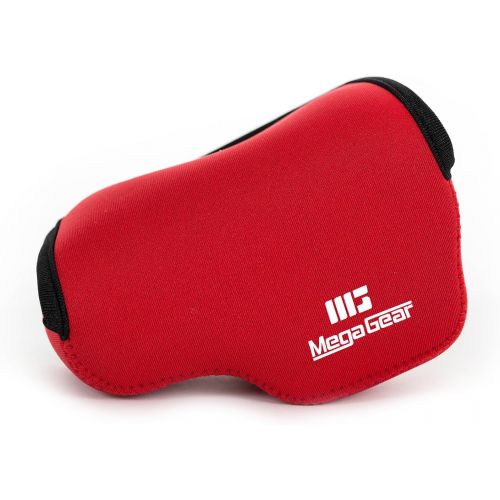  MegaGear Ultra Light Neoprene Camera Case Bag for Sony NEX-5TL, Sony NEX-5R, Sony NEX-3N with Sony SELP1650, Sony A5100, Sony A5000 16-50mm Lens (Red)